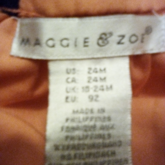 3 outfits - 2 Girls dresses and 1 long sleeve onesie... size 2t,24 mo, 12 mo. - Picture 8 of 10